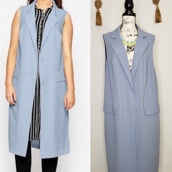 ASOS Curve Jackets & Blazers - Asos Sleeveless Duster Coat